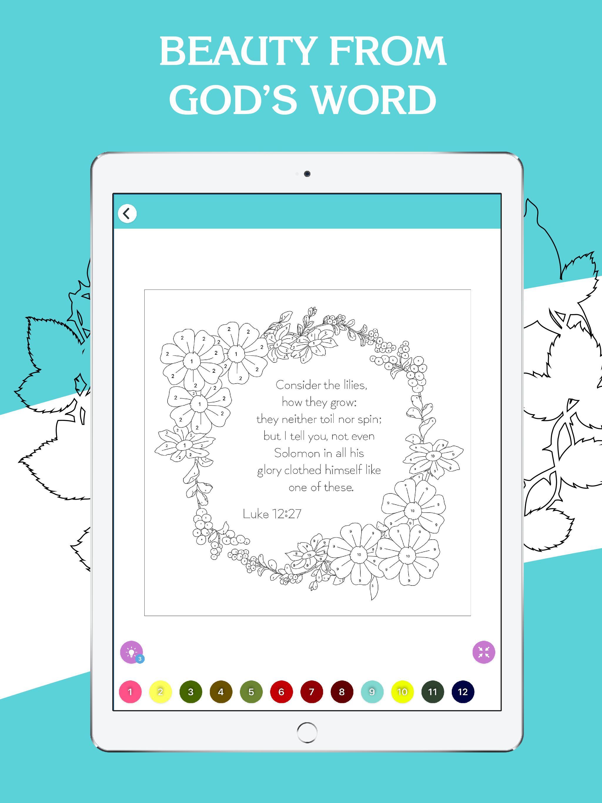 Bible Coloring - Bible Color by Number, Bible Game 17.0 Screenshot 12