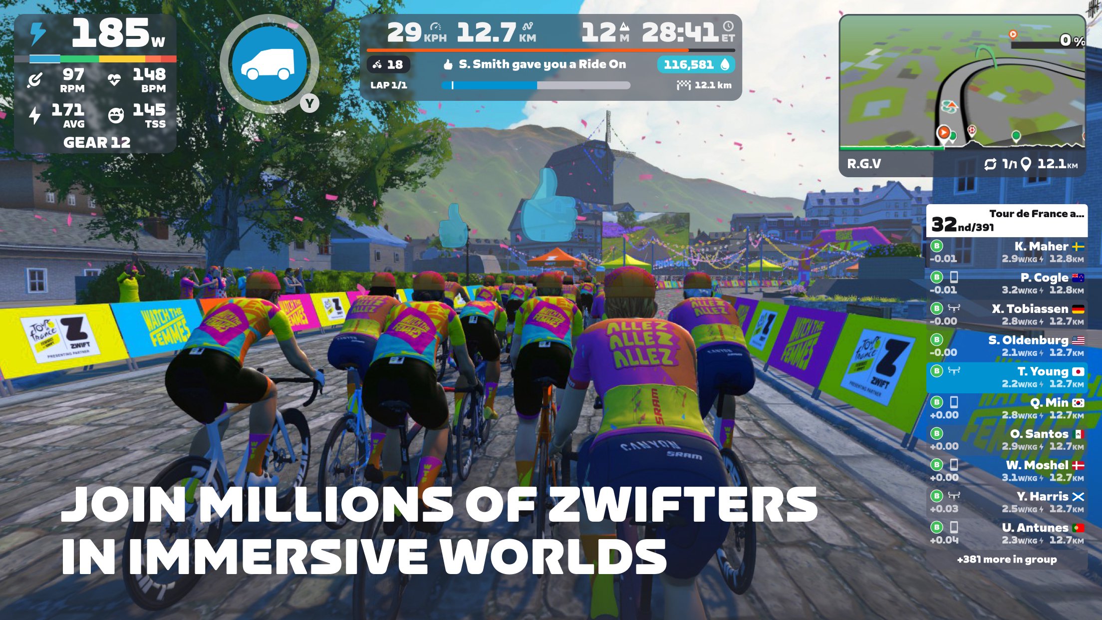 Zwift: Indoor Cycling Fitness 1.119.0 (164079) Screenshot 3