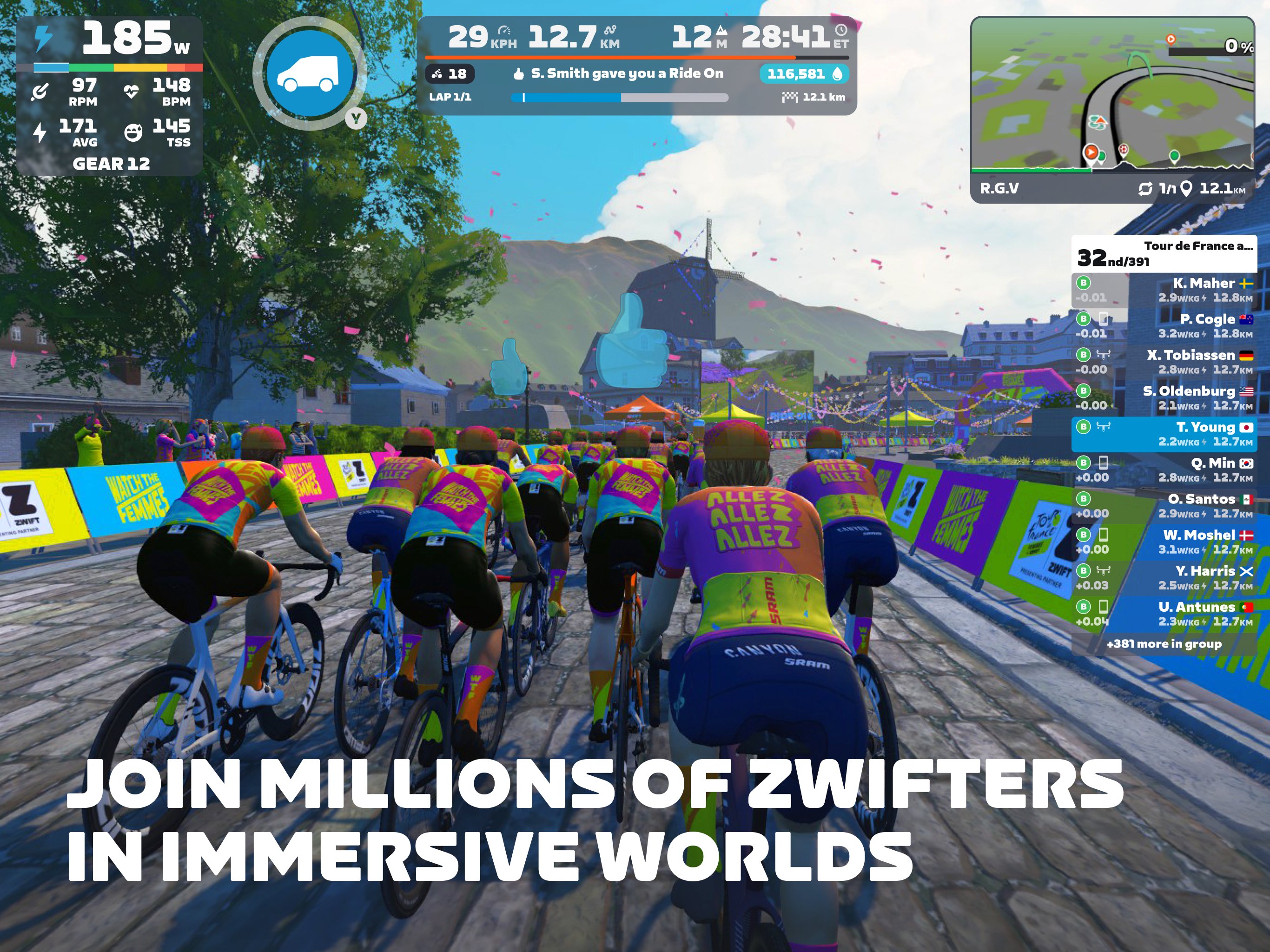 Zwift: Indoor Cycling Fitness 1.119.0 (164079) Screenshot 9