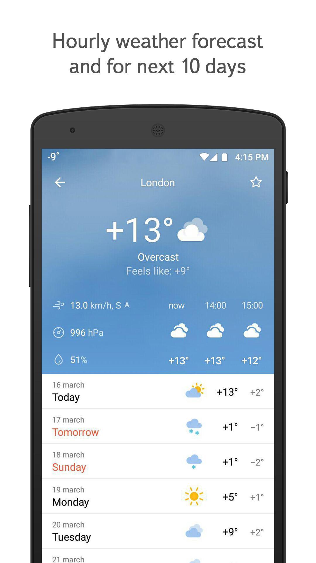 Yandex.Weather 6.5.11 Screenshot 1