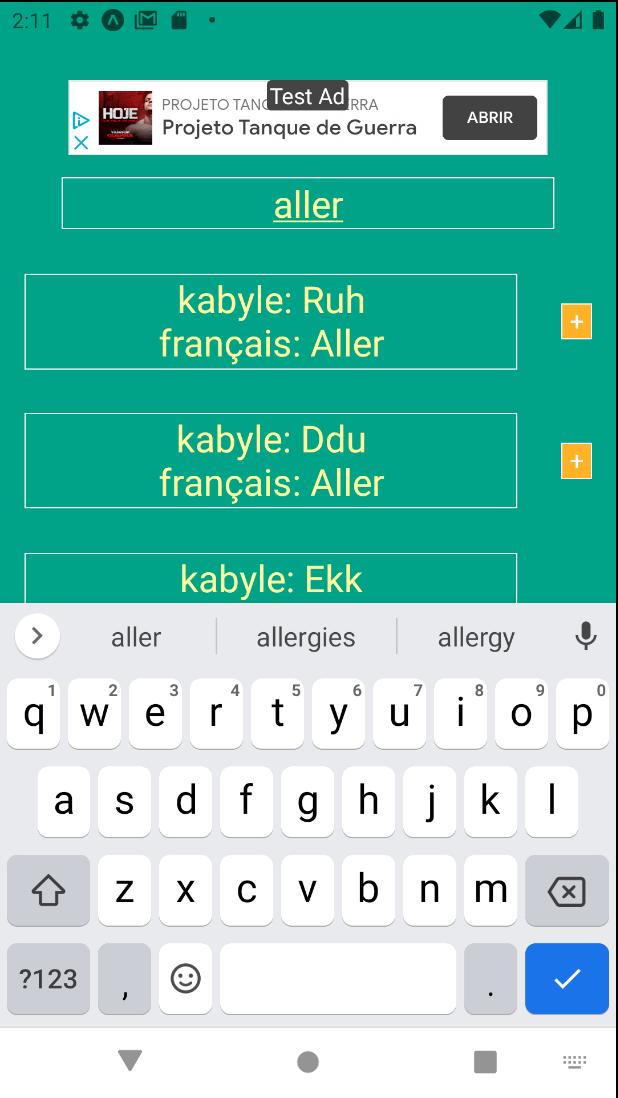 Dictionnaire Kabyle-Français 1.0.0 Screenshot 2