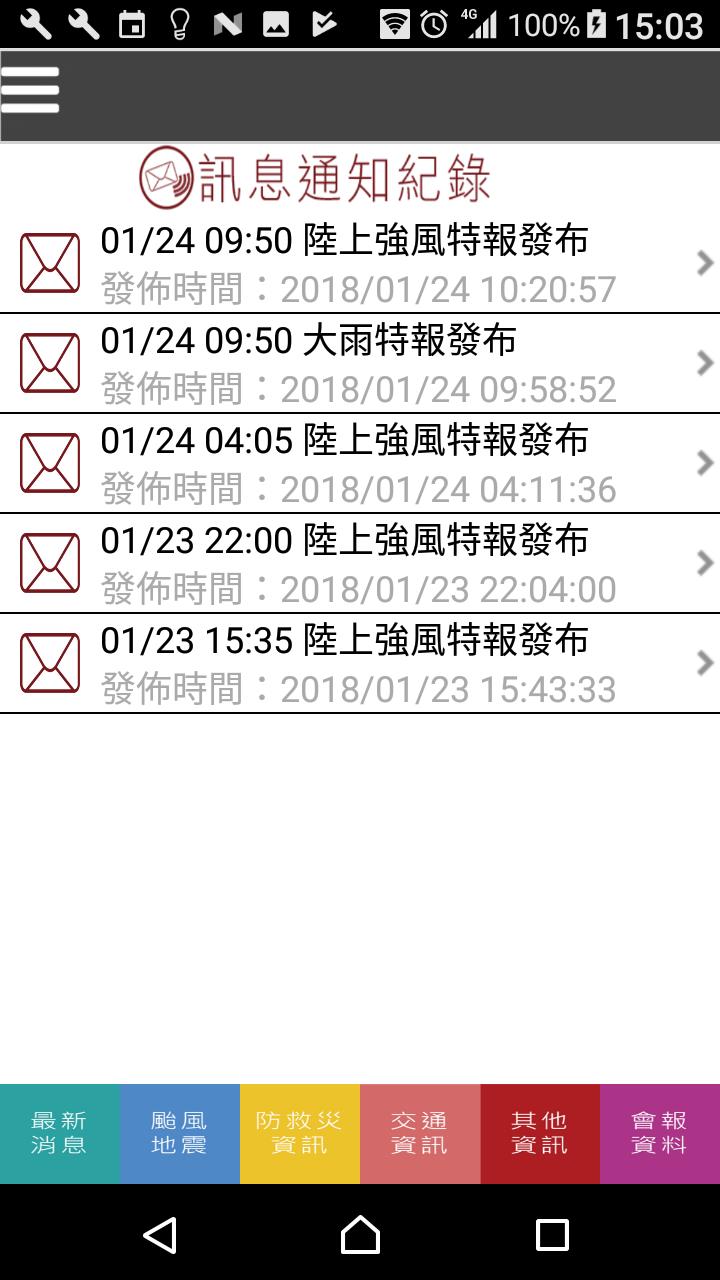 臺北市行動防災 4.47 Screenshot 4
